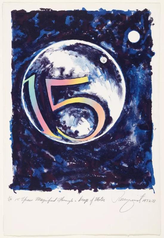 罗森奎斯特《15 Years Magnified Through a Drop of Water》,1972-1973年