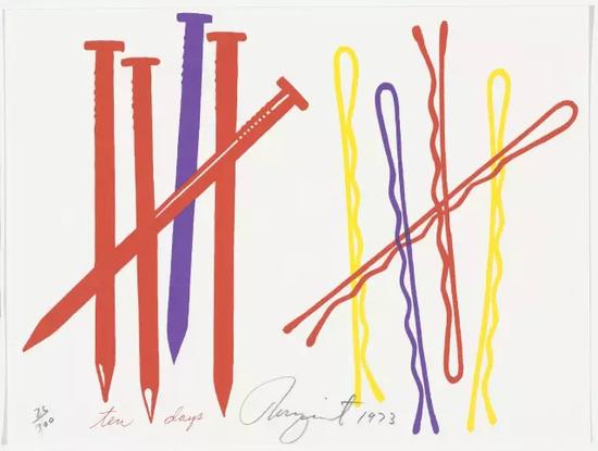 罗森奎斯特《Untitled》,1973年