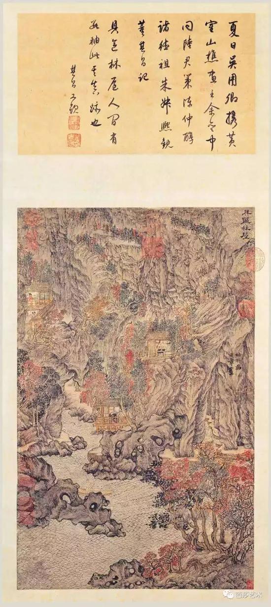 王蒙《具区林屋图》,68.7×42.5cm