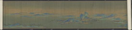 王希孟《千里江山图卷》(局部)