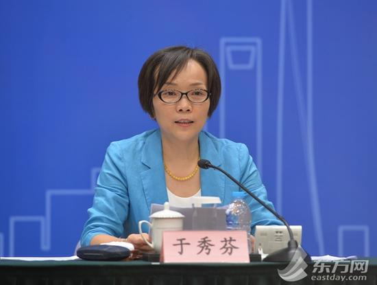 图片说明:市文广影视局局长于秀芬介绍情况