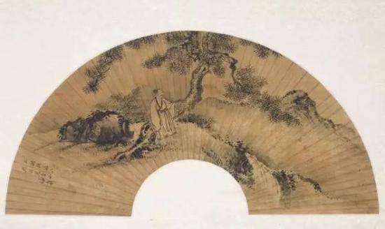 郑敾(谦斋)笔观瀑图 朝鲜 18世纪 纸本水墨 20.6×75.8cm 韩国国立中央博物馆藏 덕수4269