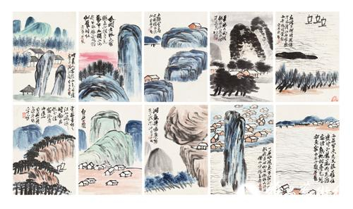 中国嘉德(香港)首拍时的齐白石《山水图册》是以4600万港币成交