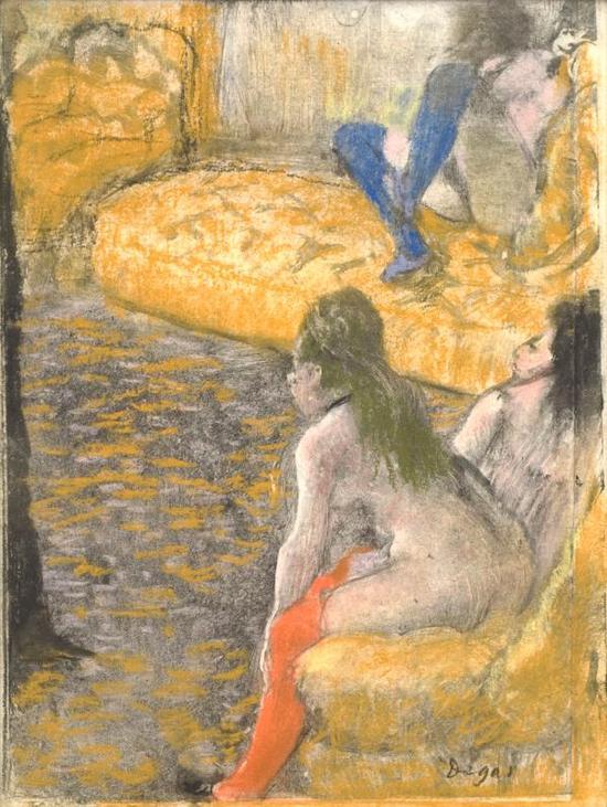《等待客户》(Waiting for a Client),埃德加·德加,1879年