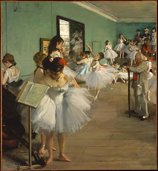 《舞蹈课》(Dancing Class),埃德加·德加,1874年