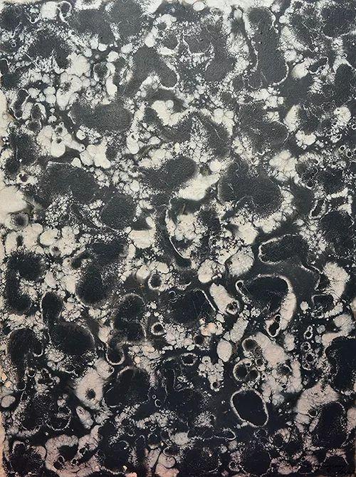 《创世纪1号作品》,120cm×90cm,布上BZ材料,2008