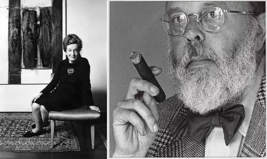 Dorothy Canning Miller。图片:via Wikipedia; (右) Henry Geldzahler by Robert Mapplethorpe,1979。图片:© Robert Mapplethorpe Foundation courtesy of Tate Museum