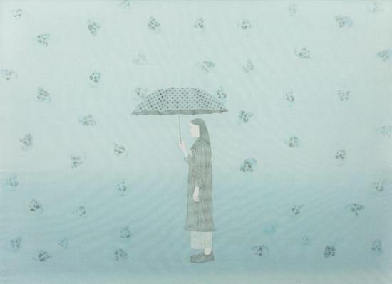 张苛 生命秩序 40×55cm 绢本水墨 2017年