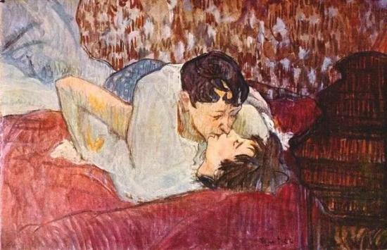他终日流连舞女妓女们出没的沙龙,