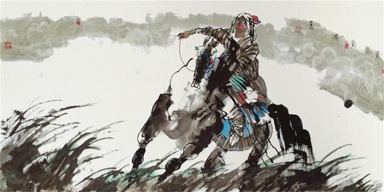 春风得意 136×68cm