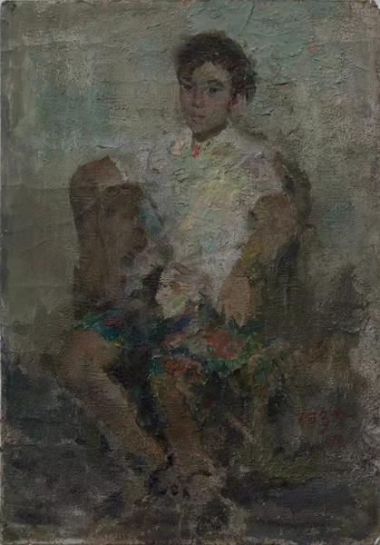 LOT 155何多苓(b.1948)少年油画37×54cmRMB:200,000-300,000