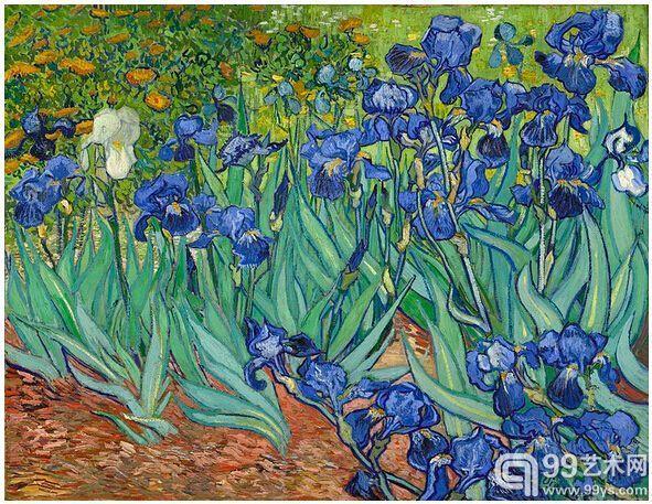 7。《鸢尾花》(Irises,1889),5390万美元