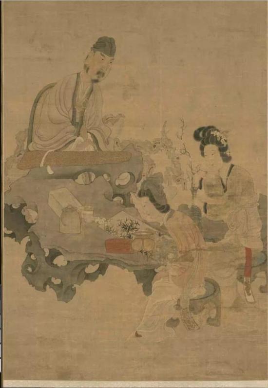 陈洪绶《授徒图》,1649年,BAMPFA馆藏