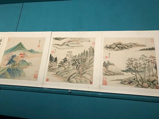 《仿古山水图册》 董其昌,明