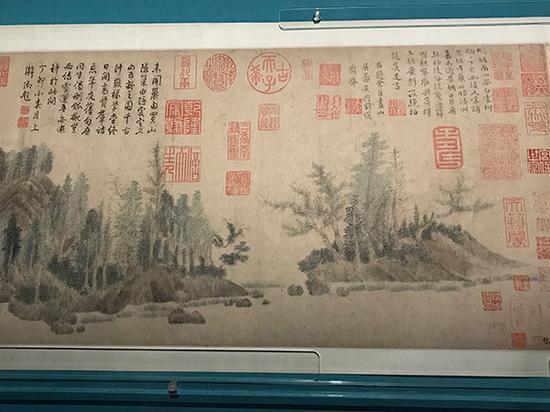 《浮玉山居图卷》,钱选,元