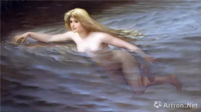 路易斯。里卡多。费瑞罗《宁芙仙女》,1892年,油画,115.6 x 185.6厘米