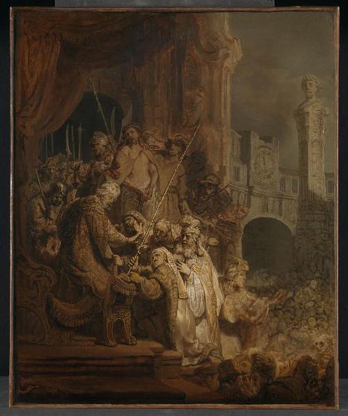 Rambrant,‘Ecce Homo’,1634。 The National Gallery, London。