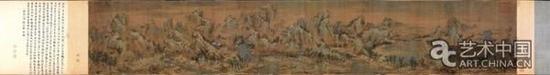 《江山秋色图》 南宋 赵伯驹 长卷 绢本设色 56.6X323.2厘米 北京故宫博物院藏