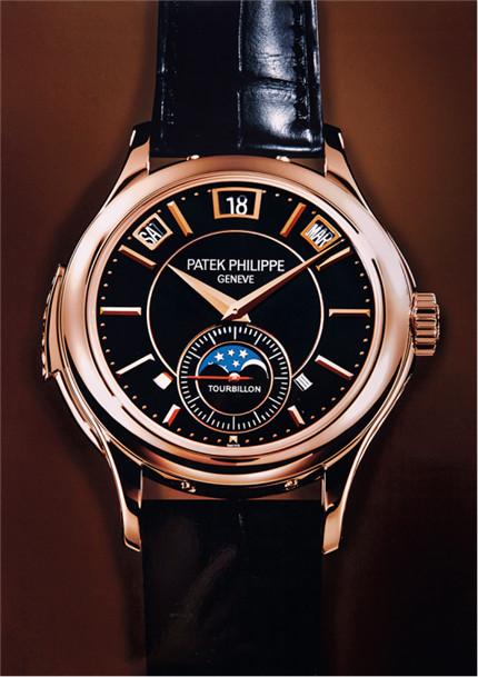 拍品编号2281 PATEK PHILIPPE 百达翡丽5207R型号极其精美罕有18K玫瑰金配备万年历、月相、陀飞轮及三问功能腕表