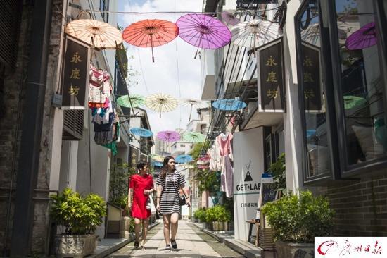 永庆坊街景图。