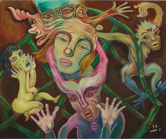 三毛 魂归何处 油画 80x100cm 2016