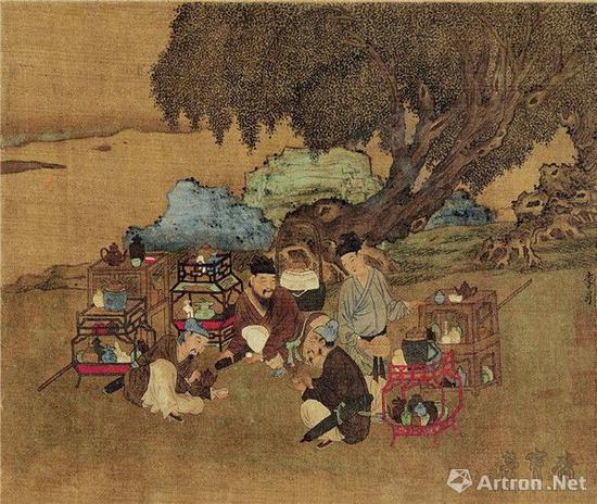 前蜀 李昇(传) 货郎图 27cm×20cm 故宫博物院藏