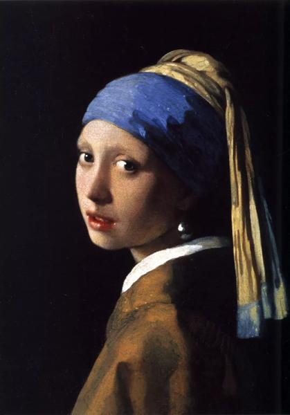 维米尔《戴珍珠耳环的少女》,1665