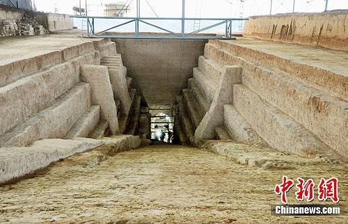 资料图:曹操墓墓道。