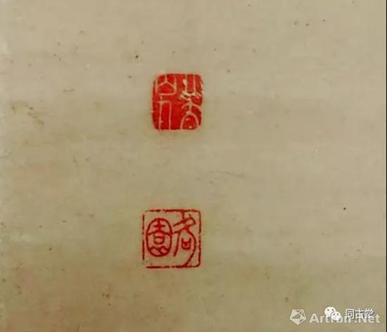 钤印:八大山人、何园