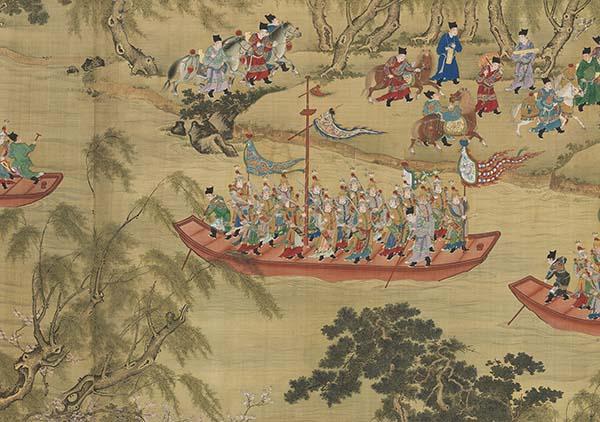 《明人画入跸图》(局部)