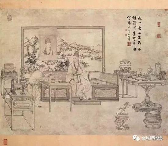 姚文瀚《乾隆帝鉴古图》轴