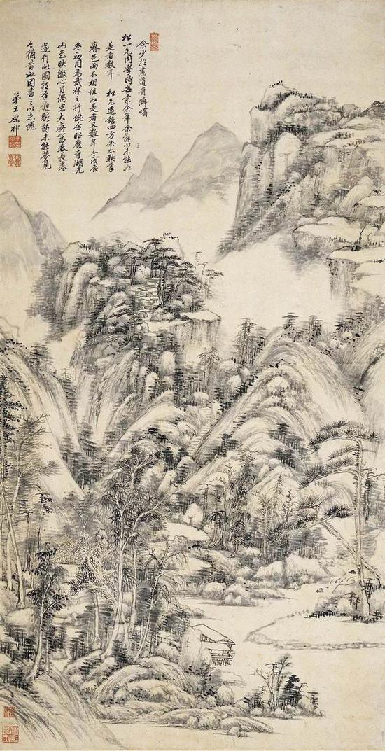 清 王原祁 《仿大痴富春山居图轴》浙江省博物馆藏
