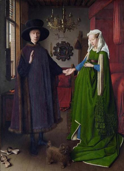 《阿诺菲尼的婚礼》,由荷兰画家扬·范·艾克画于1434年