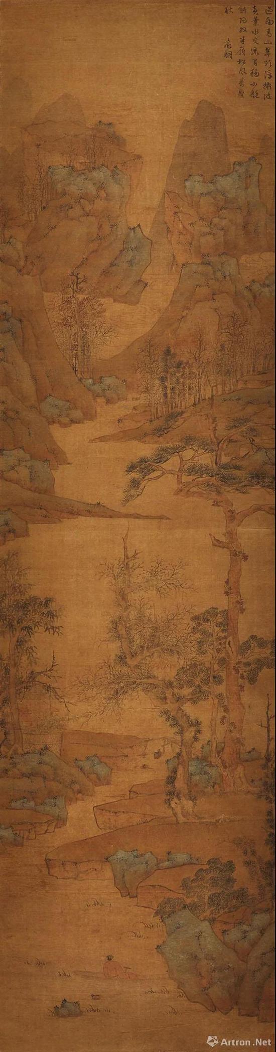 明 文徵明《万壑松风图》 41×154厘米