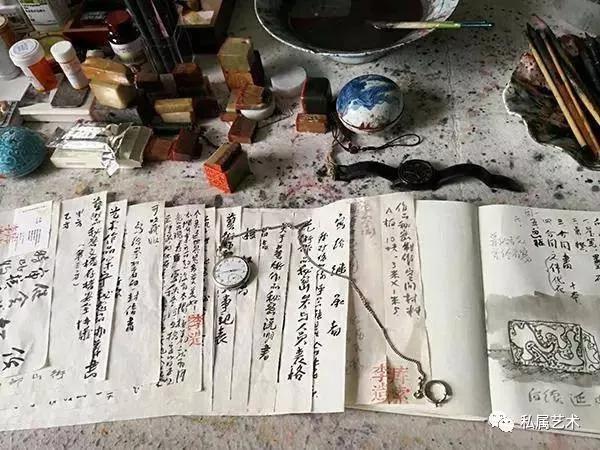 李铁军作品《秘密》文献草稿 (图片来自网络)
