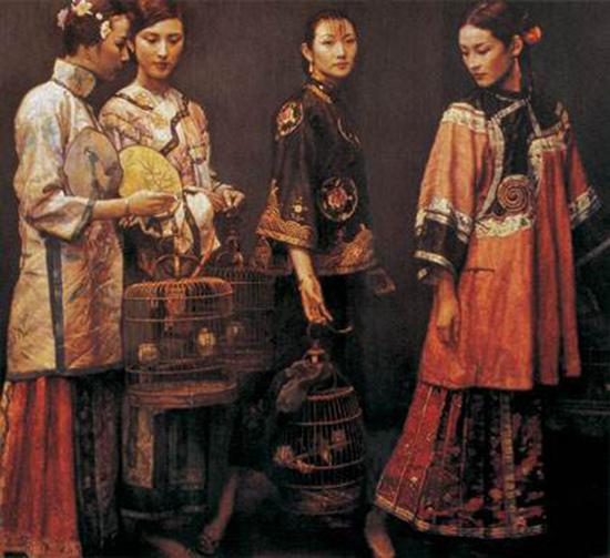 陈逸飞 《丽人行》