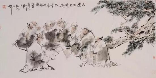 凌徽涛 《知音图》