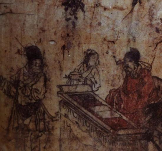 元 《进仓图》 河南省尉氏县后大村元墓壁画