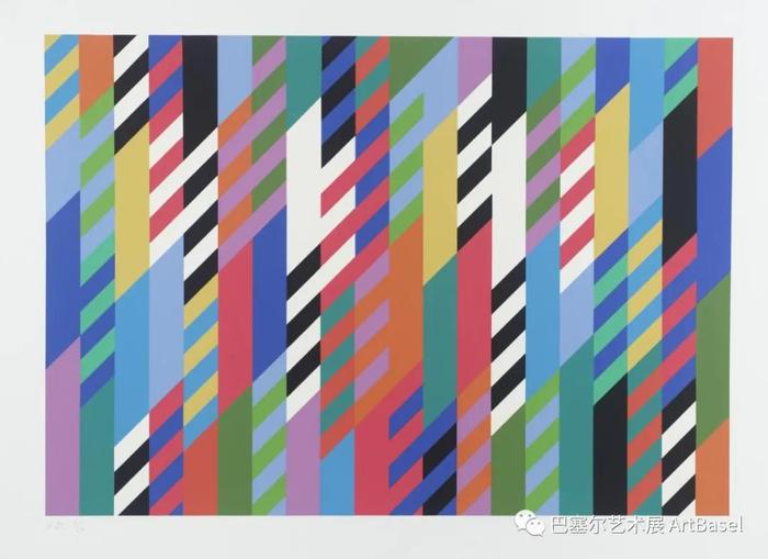 《Fête》(1989),布里奇特·赖利,图片由泰特现现代艺术馆(Tate Modern提供)