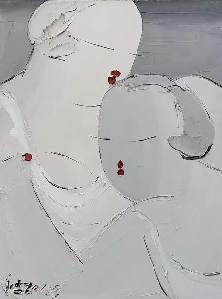 作品二十一,布面油画,60X80cm,2018