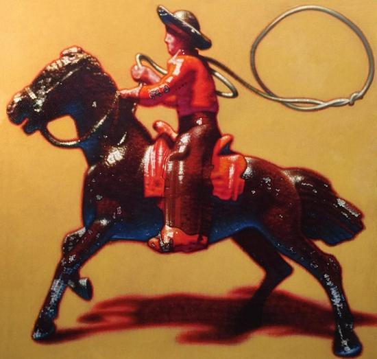 Peter Drake, Lasso, 2018, Acrylic on canvas,53 x 57 inches