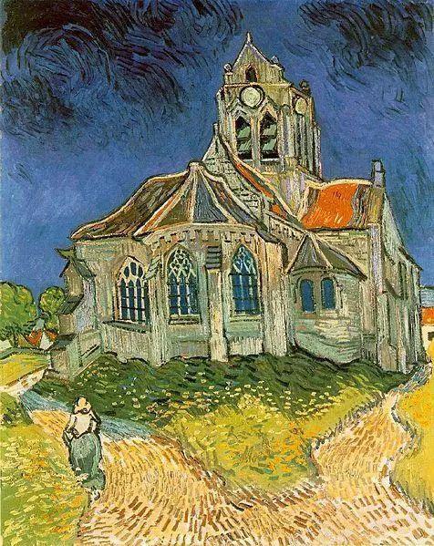 《奥维的教堂》The Church at Auvers,1890