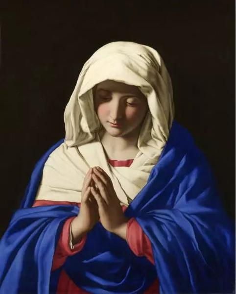 Giovanni Battista Salvi , The Virgin in Prayer, 1640-1650