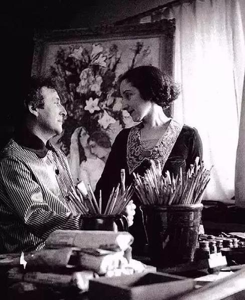 马克・夏加尔和妻子贝拉,1934年