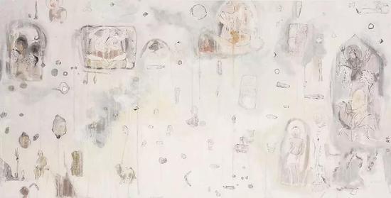 晨虂之二,纸本水墨,140x70cm,2019