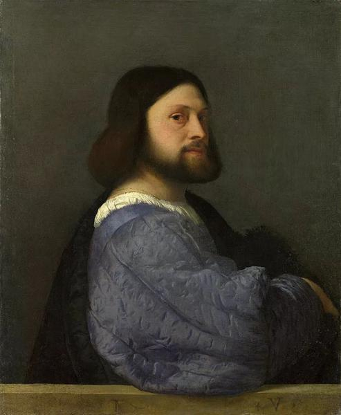 提香《绗缝袖子的男人》, 1509