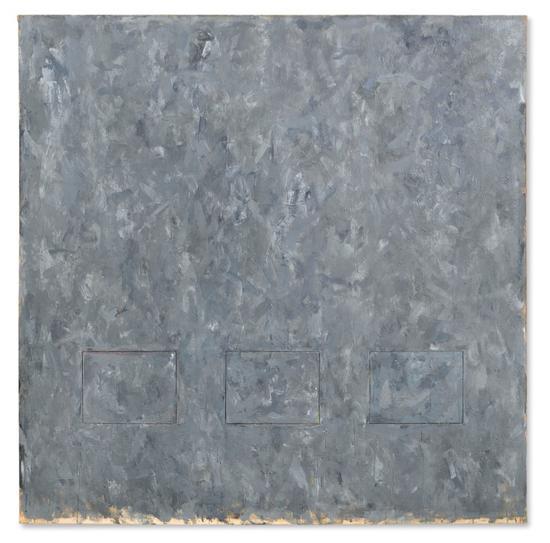 贾斯培-琼斯(b.1930) 1957年作 《灰色矩形》 152.4x152.4cm 2112.5万美元