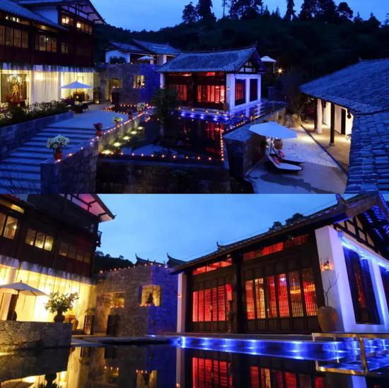 郑泽生在丽江束河古镇聚宝山上设计建造的画室