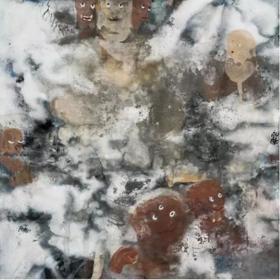 妙悟 纸本水墨 2019 年 34.5cm×35.5cm