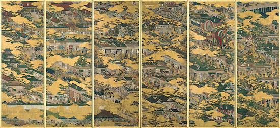 国宝 岩佐又兵卫画 洛中洛外图屏风(舟木本) 江户时代(17世纪) 东京国立博物馆藏